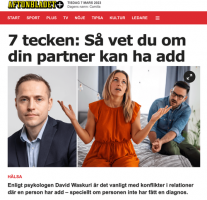 Aftonbladet - Så vet du om din partner kan ha add